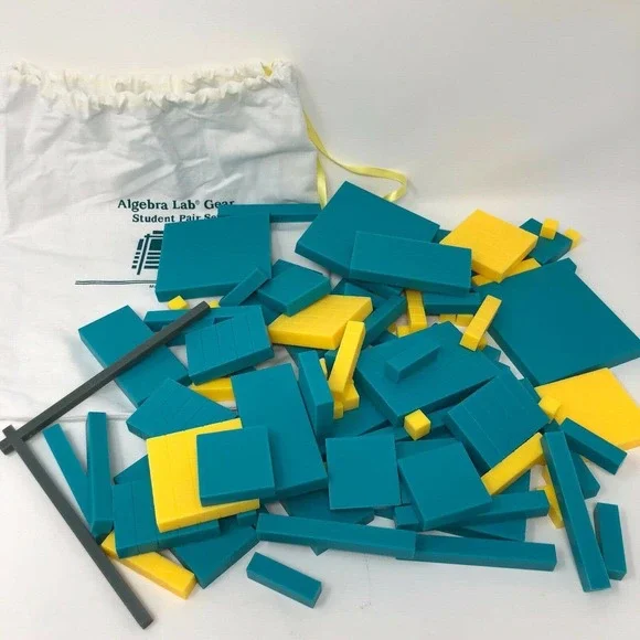 Math Manipulative Student Block Set Algebra Lab 103 Pieces Activity Homeschool - Picture 1 of 11